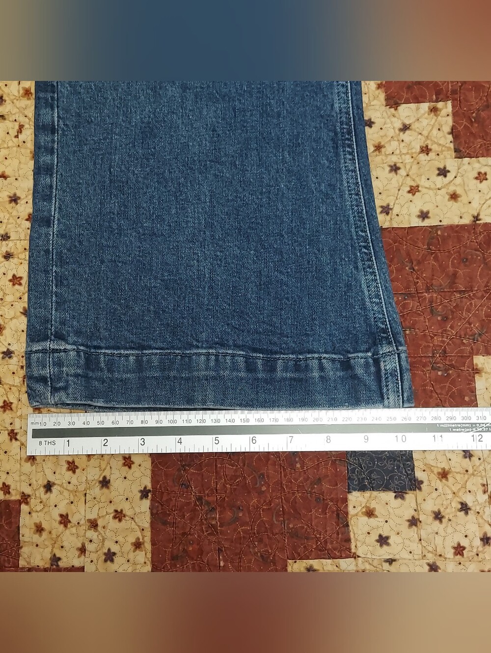 PAIGE Blue Wide Leg Flare Jeans - Picture 14 of 15